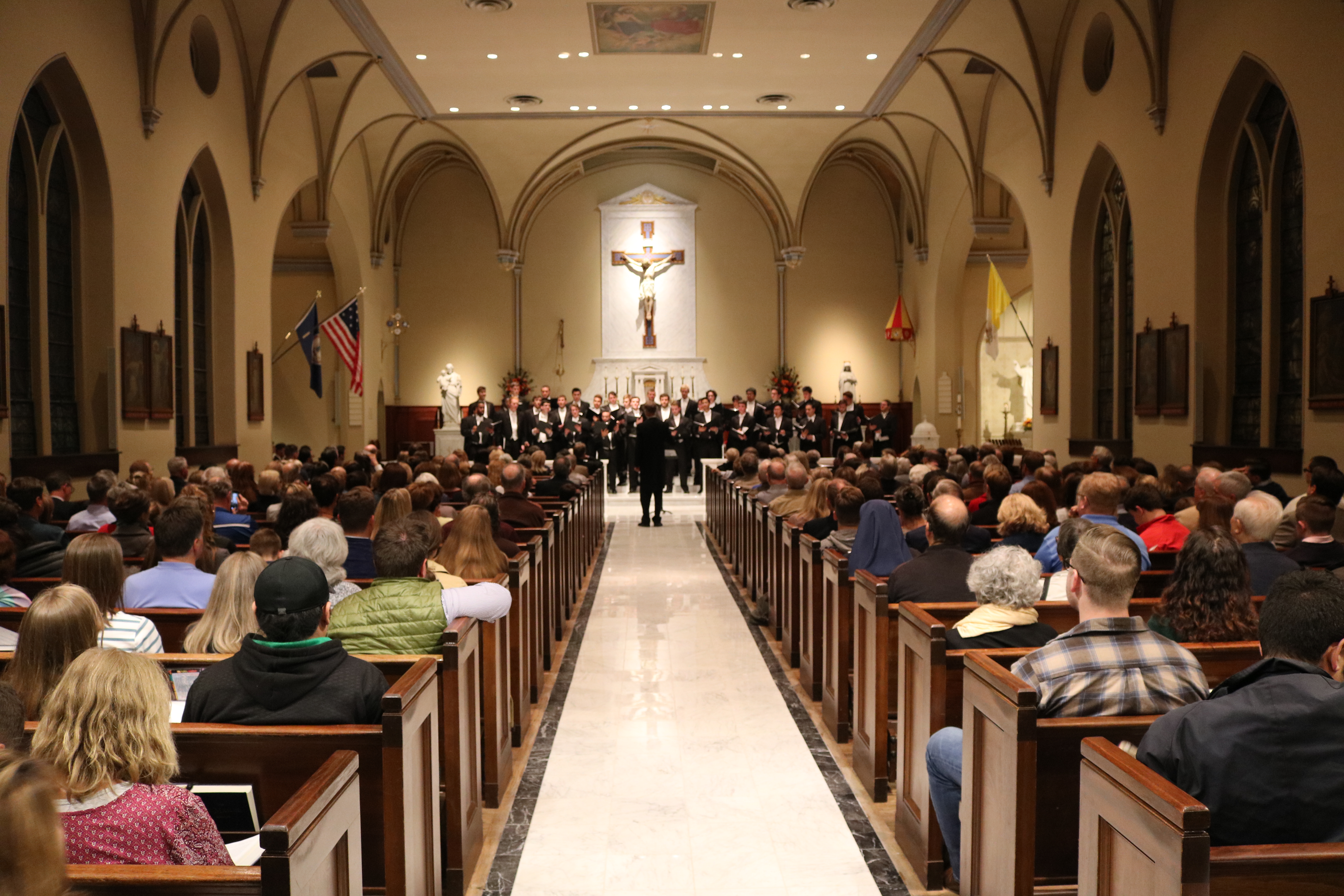Notre Dame Glee Club And The Heights Mens Chorus Perform At - 