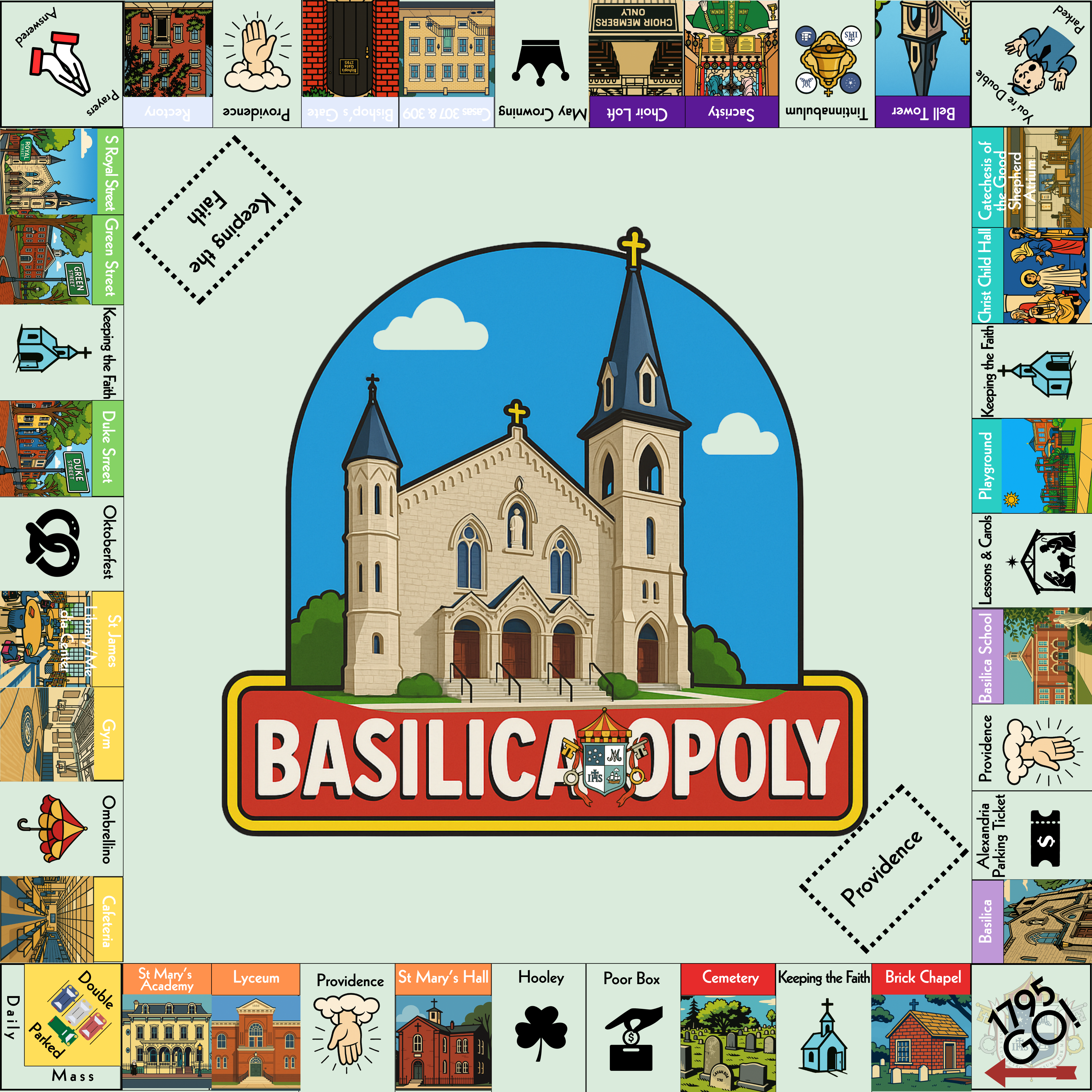Basilica-opoly Board Game