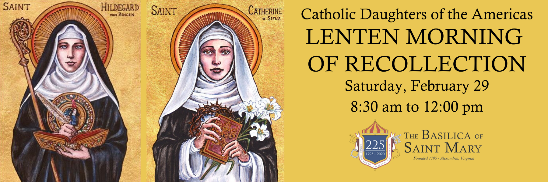 Catholic Daughters Lenten Morning of Recollection - The Basilica of ...