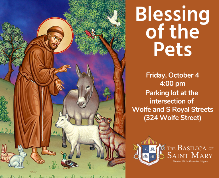 Blessing of the Pets The Basilica of Saint Mary