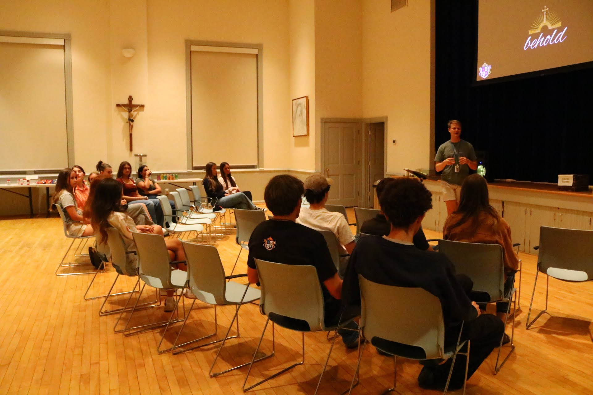 High school youth ministry activity