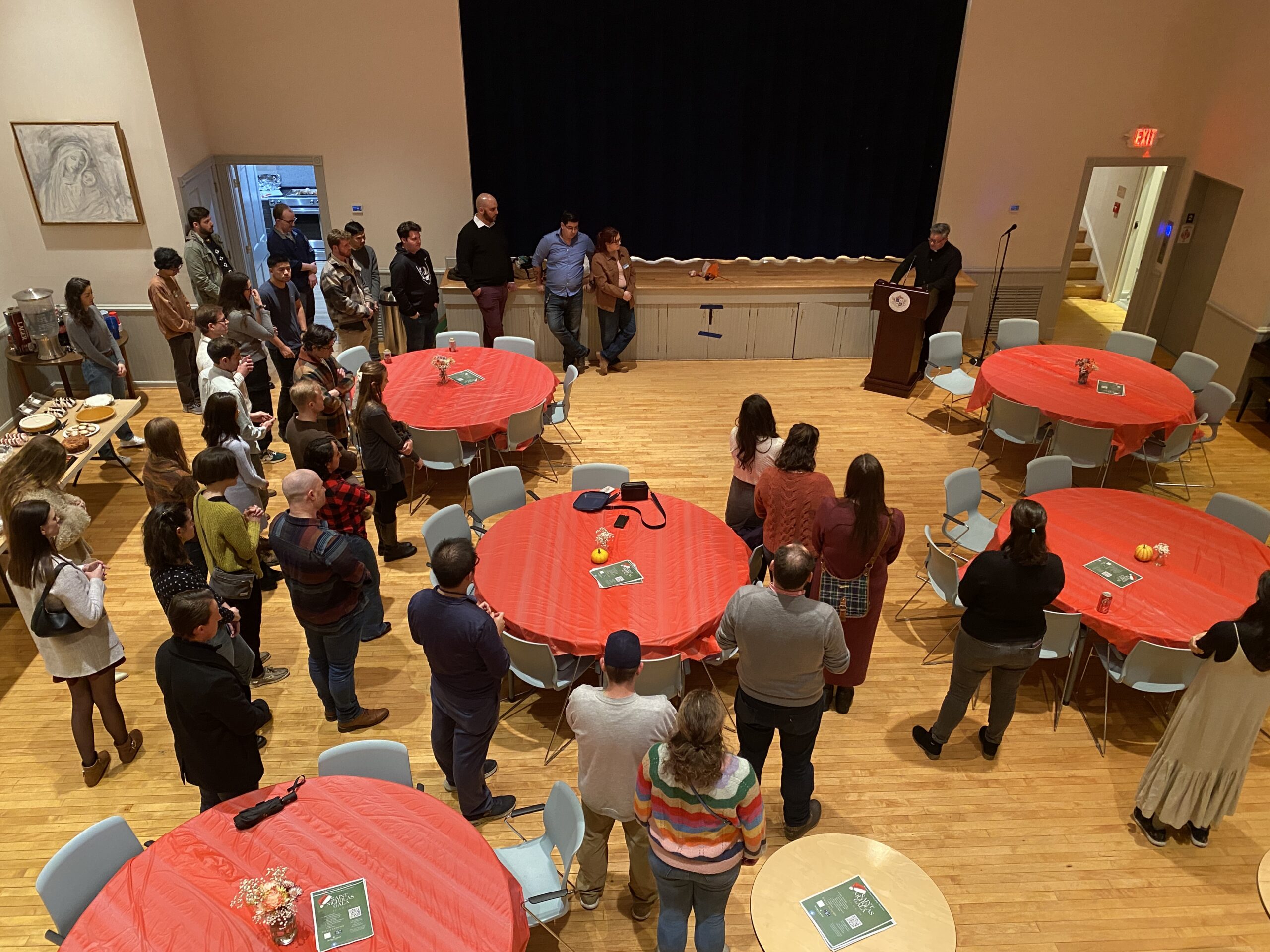Young adults gathering