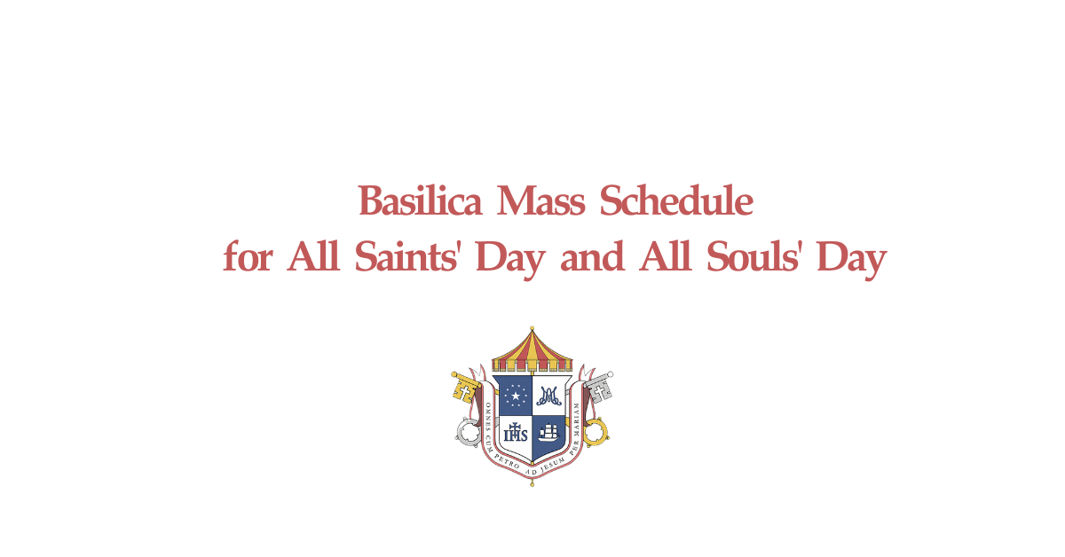 2021 All Saints' Day and All Souls' Day Schedule of Masses The