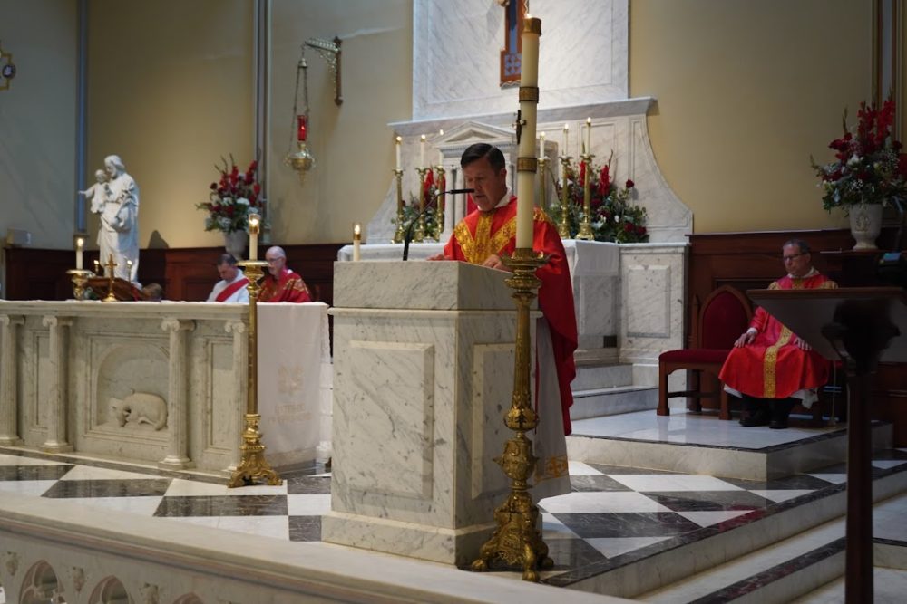 Father O'Farrell Celebrates His First Mass as a Priest in the Basilica ...